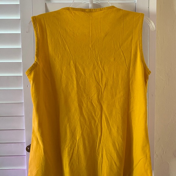 J.Crew Factory Embroidered-Yoke Cotton Tank - Picture 3 of 4